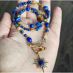 Klasyczny lapis lazuli cytryn