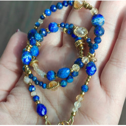 Klasyczny lapis lazuli cytryn