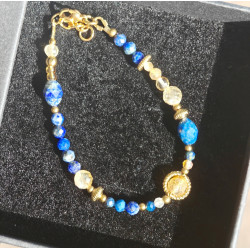 Lapis lazuli cytryn kryształ