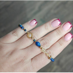 Lapis lazuli cytryn kryształ