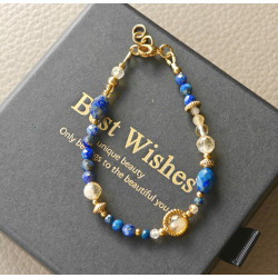 Lapis lazuli cytryn kryształ