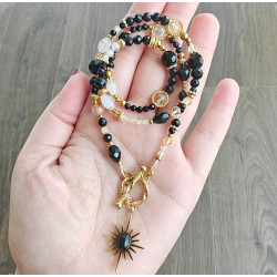 Klasyczny turmalin cytryn kryształ