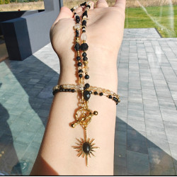 Klasyczny turmalin cytryn kryształ