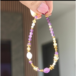 Bransoletka ametyst...