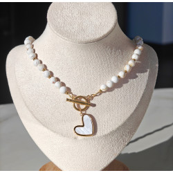 Długi naszyjnik howlit