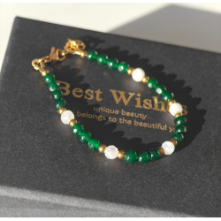 Bransoletka szmaragd kamień...