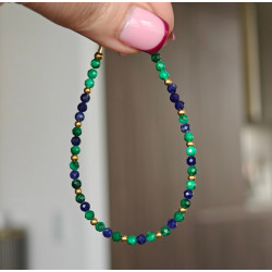Bransoletka malachit sodalit