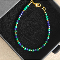 Bransoletka malachit sodalit