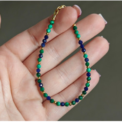 Bransoletka malachit sodalit
