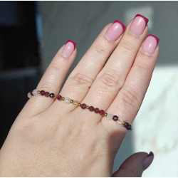 Bransoletka granat cytryn