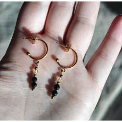 Kolczyki turmalin cytryn