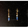 Kolczyki lapis lazuli cytryn