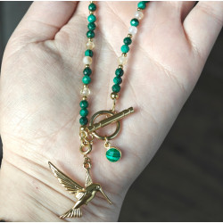 Klasyczny koliber malachit cytryn