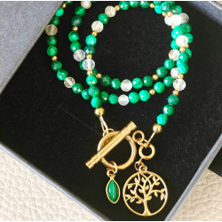 Klasyczny drzewo malachit cytryn