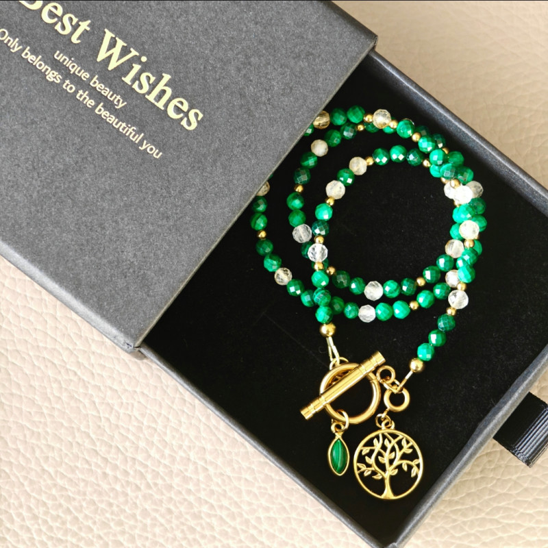 Klasyczny drzewo malachit cytryn