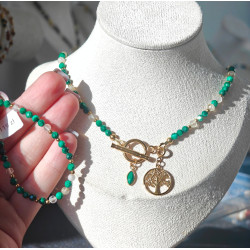 Klasyczny drzewo malachit cytryn