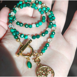 Klasyczny drzewo malachit cytryn