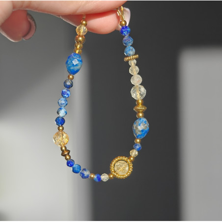 Lapis lazuli cytryn kryształ