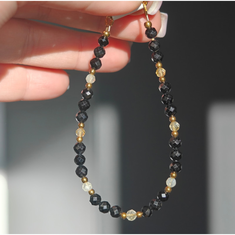 Bransoletka turmalin cytryn