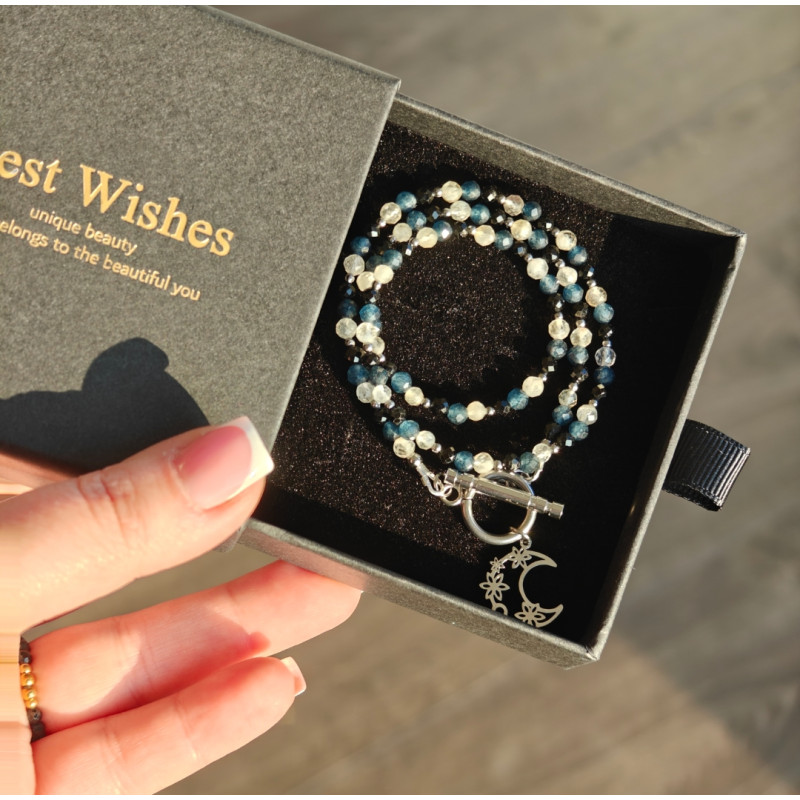 Klasyczny turmalin cytryn szafir