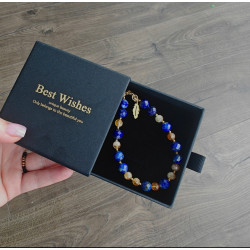 Bransoletka lapis lazuli i cytryn