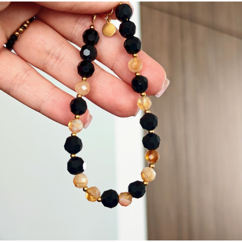 Brnsoletka turmalin cytryn