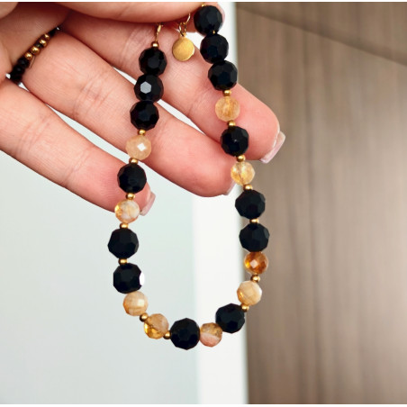 Brnsoletka turmalin cytryn