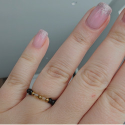 Pierścionek turmalin cytryn