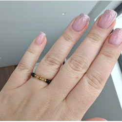 Pierścionek turmalin cytryn