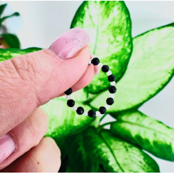 Pierścionek turmalin kamień księżycowy