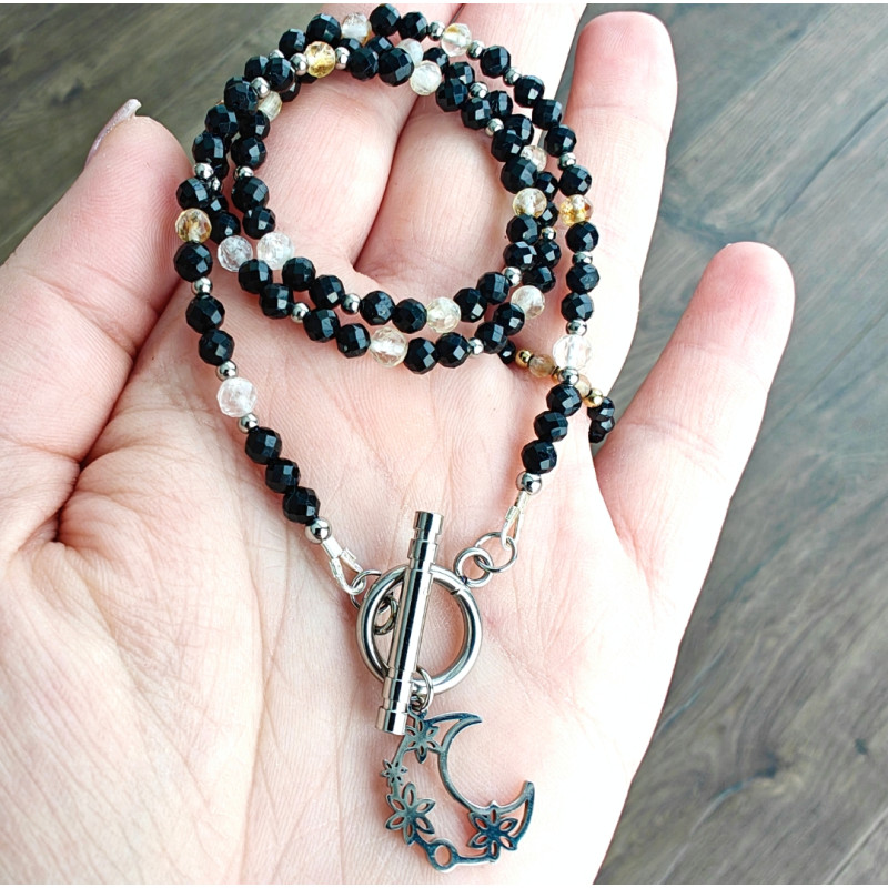 Klasyczny turmalin i cytryn