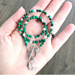 Klasyczny malachit i cytryn