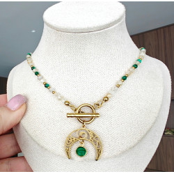 Klasyczny cytryn i malachit