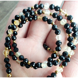 Klasyczny turmalin i cytryn