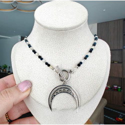 Dlugi turmalin cytryn i szafir z lunula