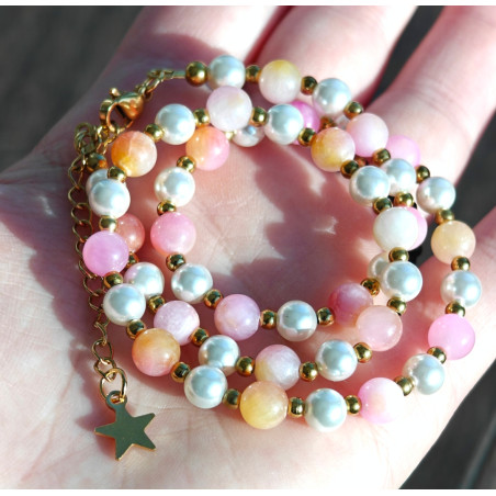 Regulowany perły i agat