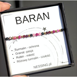 BARAN bransoletka na gumce