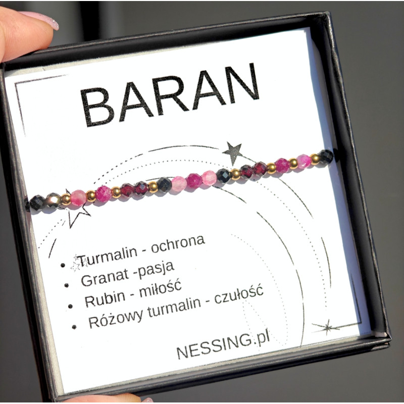 BARAN bransoletka na gumce