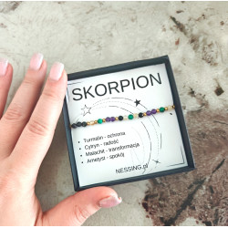SKORPION bransoletka na gumce