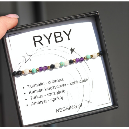 RYBY bransoletka na gumce