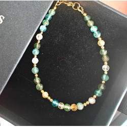 Bransoletka kianit i cytryn