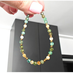 Bransoletka kianit i cytryn