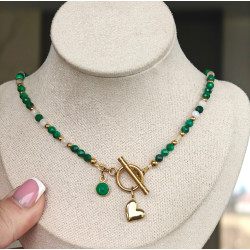 Klasyczny malachit i cytryn