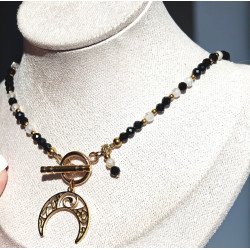 Klasyczny  turmalin i cytryn półksiężyc