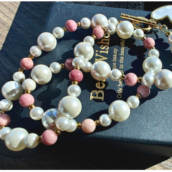 Klasyczny perły i rodonit