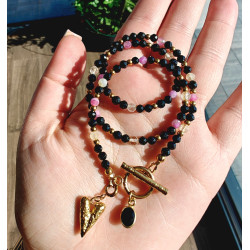 Klasyczny turmalin i cytryn