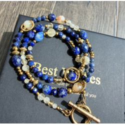 Klasyczny lapis lazuli cytryn
