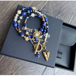 Klasyczny lapis lazuli cytryn