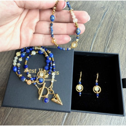 Klasyczny lapis lazuli cytryn