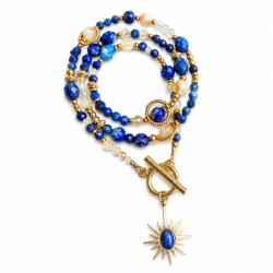 Klasyczny lapis lazuli cytryn